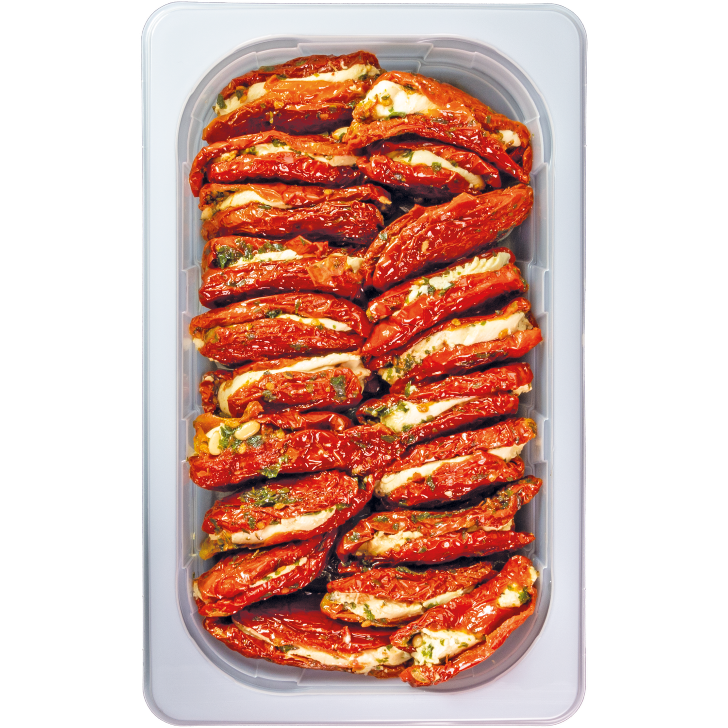 GEVULDE GEDROOGDE TOMATEN  750gr